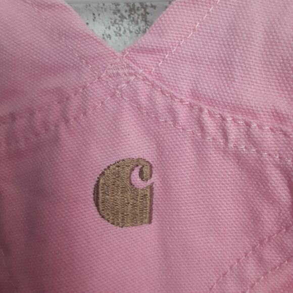 Carharrt Bib Overalls Pink NWT 18mos Adorable Snap Leg - Picture 7 of 9